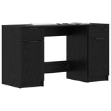 Scrivania Rovere Nero 133 x 50 x 75 cm Legno truciolato