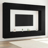 Set mobile TV 8 pcs Rovere Nero 100 x 30 x 30 cm