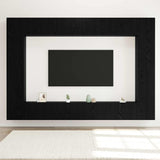 Set mobile TV 8 pcs Rovere Nero 100 x 30 x 30 cm
