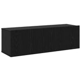 Set mobile TV 8 pcs Rovere Nero 100 x 30 x 30 cm