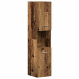 Set di mobili per il bagno con porta 4 pcs Legno vecchio