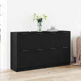 Credenza 2 pcs Rovere Nero 60 x 30 x 70 cm Legno truciolato