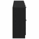 Credenza 2 pcs Rovere Nero 60 x 30 x 70 cm Legno truciolato