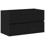 Mobile lavabo Rovere nero 80 x 39 x 62 cm Legno truciolato