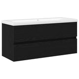 Mobile lavabo Rovere nero 100 x 39 x 62 cm Legno truciolato
