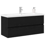 Mobile lavabo Rovere nero 100 x 39 x 62 cm Legno truciolato