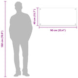 Rivestimento da Cucina Grigio chiaro 90 x 40 cm vetro temperato