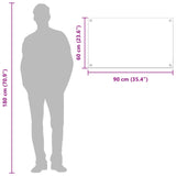 Rivestimento da Cucina Grigio chiaro 90 x 60 cm vetro temperato