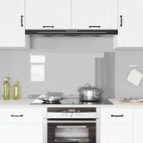 Schienale da cucina Grigio chiaro 110 x 60 cm vetro temperato