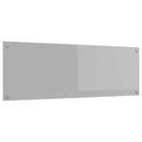 Schienale da cucina Grigio chiaro 120 x 40 cm vetro temperato