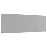 Schienale da cucina Grigio chiaro 120 x 40 cm vetro temperato