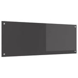 Schienale da cucina Grigio scuro 110 x 40 cm vetro temperato