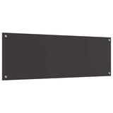 Schienale da cucina Grigio scuro 120 x 40 cm vetro temperato