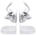 Fermalibri 2 pcs Argento 17 x 15 x 27 cm Alluminio