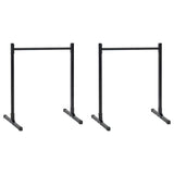 Stazioni per Dips 2 pcs Nero 109 x 90 x 105 cm