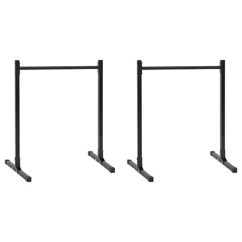 Stazioni per Dips 2 pcs Nero 109 x 90 x 105 cm