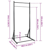 Stazione per Pull-Up Nero 101 x 102 x 235 cm