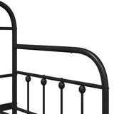 Struttura per letto di giorno Nero 80 x 200 cm