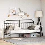 Struttura per letto di giorno Nero 80 x 200 cm