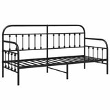 Struttura per letto di giorno Nero 80 x 200 cm