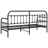 Struttura per letto di giorno Nero 80 x 200 cm
