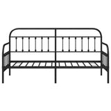 Struttura per letto di giorno Nero 80 x 200 cm