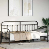 Struttura per letto di giorno Nero 90 x 190 cm