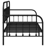 Struttura per letto di giorno Nero 90 x 190 cm