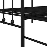 Struttura per letto di giorno Nero 80 x 200 cm