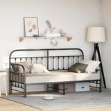 Struttura per letto di giorno Nero 80 x 200 cm