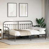 Struttura per letto di giorno Nero 80 x 200 cm