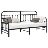 Struttura per letto di giorno Nero 80 x 200 cm