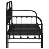 Struttura per letto di giorno Nero 80 x 200 cm