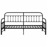Struttura per letto di giorno Nero 90 x 200 cm