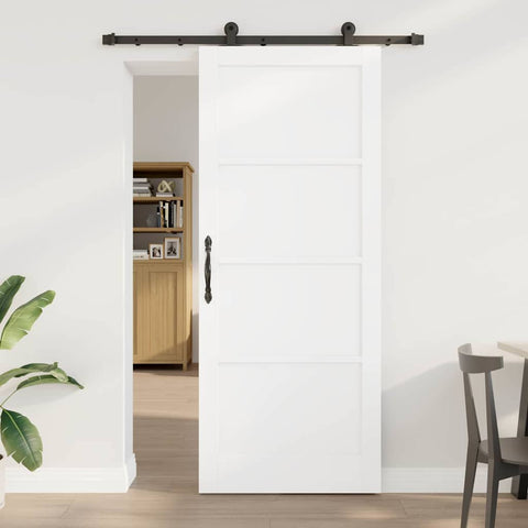 Porta Scorrevole ORKDAL Bianco e nero 86 x 211 cm
