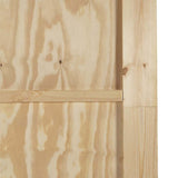 Porta Scorrevole Naturale e bianco 73.5 x 198.5 cm