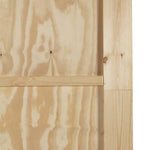 Porta Scorrevole Naturale e bianco 83 x 211 cm