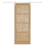 Porta Scorrevole Naturale e bianco 83 x 211 cm