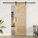 Porta scorrevole ORKDAL Marrone 73,5 x 211 cm Pino massello