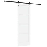 Porta scorrevole ORKDAL Bianco 73,5 x 211 cm Pino massello