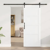 Porta scorrevole ORKDAL Bianco 83 x 202 cm Pino massello