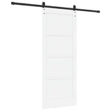 Porta scorrevole ORKDAL Bianco 83 x 202 cm Pino massello