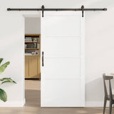 Porta scorrevole ORKDAL Bianco 93 x 202 cm Pino massello