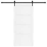 Porta scorrevole ORKDAL Bianco 93 x 202 cm Pino massello