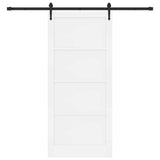Porta scorrevole ORKDAL Bianco 93 x 211 cm Pino massello