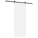 Porta scorrevole ORKDAL Bianco 93 x 232 cm Pino massello