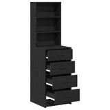 Credenza Rovere nero 40 x 41 x 135 cm Legno truciolato