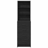 Credenza Rovere nero 40 x 41 x 135 cm Legno truciolato