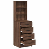 Credenza Rovere marrone 40 x 41 x 135 cm Legno truciolato