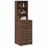Credenza Rovere marrone 40 x 41 x 135 cm Legno truciolato